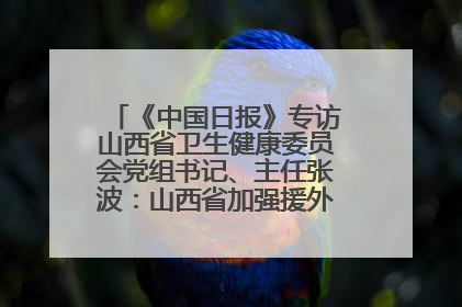 《中国日报》专访山西省卫生健康委员会党组书记、主任张波：山西省加强援外医疗工作 构建中非卫生健康共同体