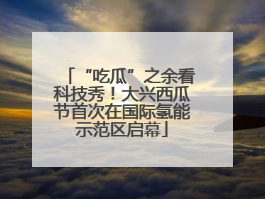 “吃瓜”之余看科技秀！大兴西瓜节首次在国际氢能示范区启幕
