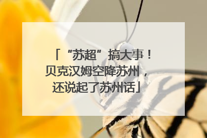 “苏超”搞大事！贝克汉姆空降苏州，还说起了苏州话
