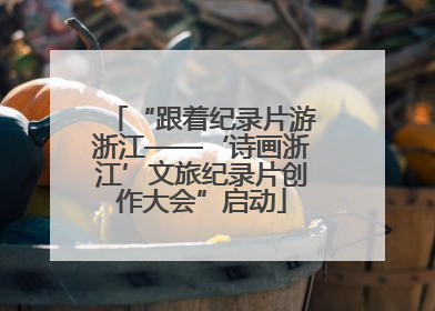 “跟着纪录片游浙江——‘诗画浙江’文旅纪录片创作大会”启动