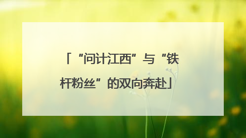 “问计江西”与“铁杆粉丝”的双向奔赴