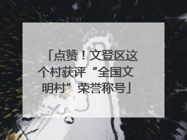点赞！文登区这个村获评“全国文明村”荣誉称号