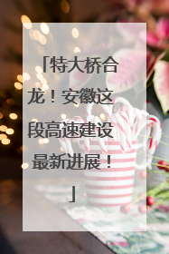 特大桥合龙！安徽这段高速建设最新进展！