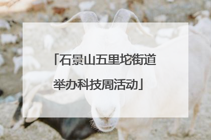 石景山五里坨街道举办科技周活动