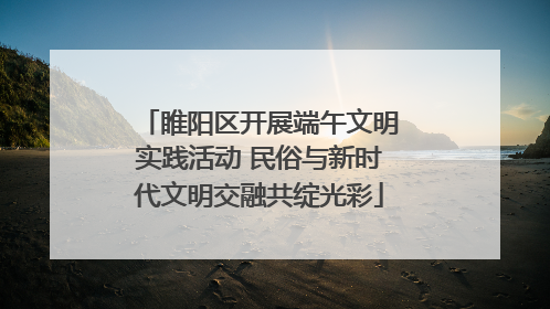 睢阳区开展端午文明实践活动 民俗与新时代文明交融共绽光彩