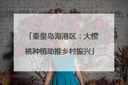 秦皇岛海港区：大樱桃种植助推乡村振兴