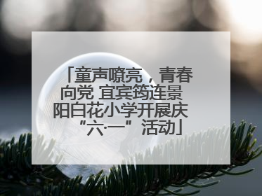 童声嘹亮，青春向党 宜宾筠连景阳白花小学开展庆“六·一”活动