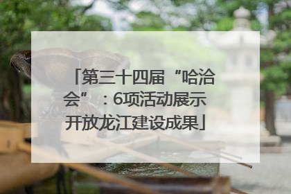 第三十四届“哈洽会”：6项活动展示开放龙江建设成果