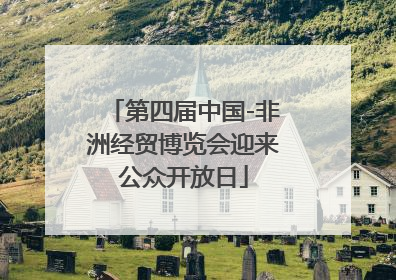 第四届中国-非洲经贸博览会迎来公众开放日