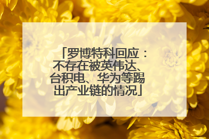 罗博特科回应：不存在被英伟达、台积电、华为等踢出产业链的情况