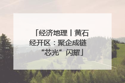 经济地理丨黄石经开区：聚企成链“芯光”闪耀