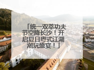 统一双萃功夫节空降长沙！开启夏日粤式江湖潮玩盛宴！