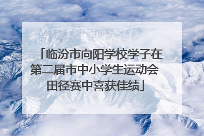 临汾市向阳学校学子在第二届市中小学生运动会田径赛中喜获佳绩