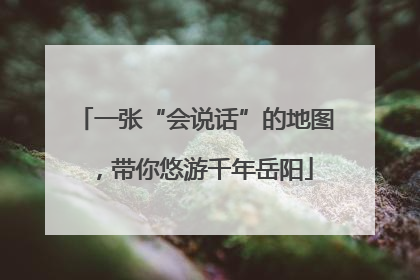 一张“会说话”的地图，带你悠游千年岳阳