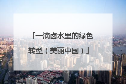 一滴卤水里的绿色转型（美丽中国）