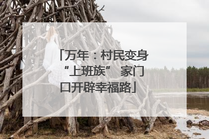 万年：村民变身“上班族” 家门口开辟幸福路