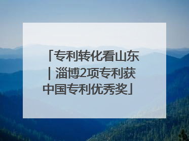 专利转化看山东｜淄博2项专利获中国专利优秀奖