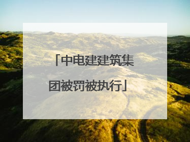 中电建建筑集团被罚被执行