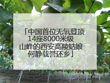 中国首位无氧登顶14座8000米级山峰的西安高陵姑娘何静载誉还乡