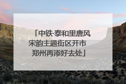 中铁·泰和里唐风宋韵主题街区开市 郑州再添好去处