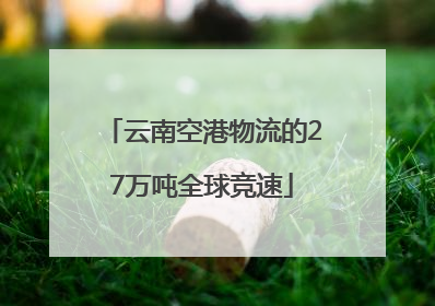 云南空港物流的27万吨全球竞速
