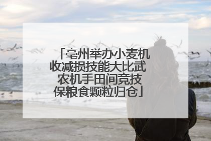亳州举办小麦机收减损技能大比武 农机手田间竞技保粮食颗粒归仓