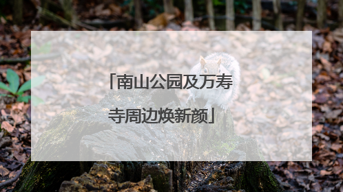 南山公园及万寿寺周边焕新颜