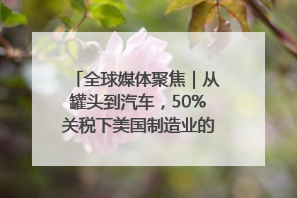全球媒体聚焦｜从罐头到汽车，50%关税下美国制造业的“生死劫”