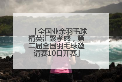 全国业余羽毛球精英汇聚孝感，第二届全国羽毛球邀请赛10日开赛