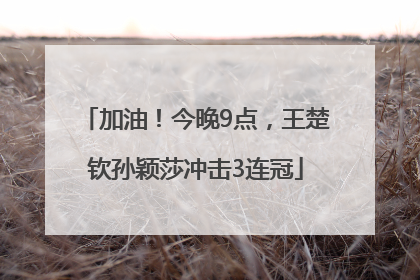 加油！今晚9点，王楚钦孙颖莎冲击3连冠