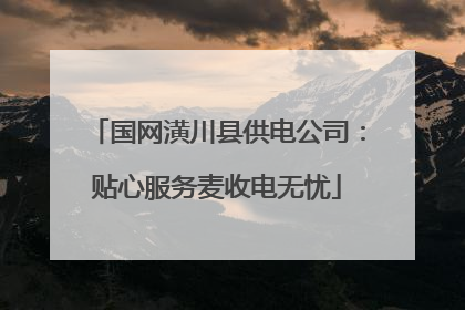 国网潢川县供电公司：贴心服务麦收电无忧