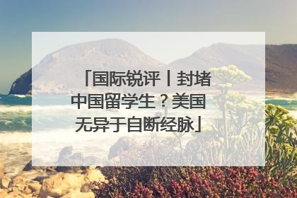 国际锐评丨封堵中国留学生？美国无异于自断经脉