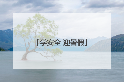 学安全 迎暑假