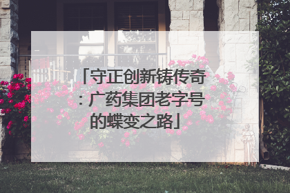 守正创新铸传奇：广药集团老字号的蝶变之路
