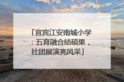 宜宾江安南城小学：五育融合结硕果，社团展演亮风采