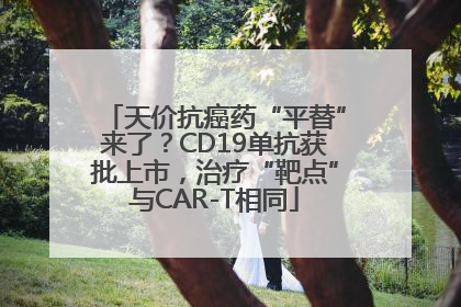 天价抗癌药“平替”来了？CD19单抗获批上市，治疗“靶点”与CAR-T相同