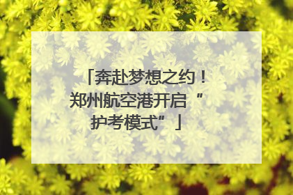 奔赴梦想之约！郑州航空港开启“护考模式”