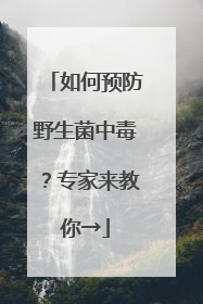 如何预防野生菌中毒？专家来教你→