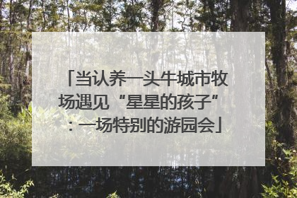 当认养一头牛城市牧场遇见“星星的孩子”：一场特别的游园会