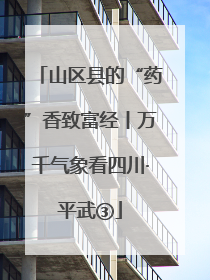 山区县的“药”香致富经丨万千气象看四川·平武③