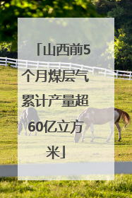 山西前5个月煤层气累计产量超60亿立方米