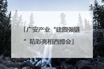 广安产业“建圈强链”精彩亮相西博会