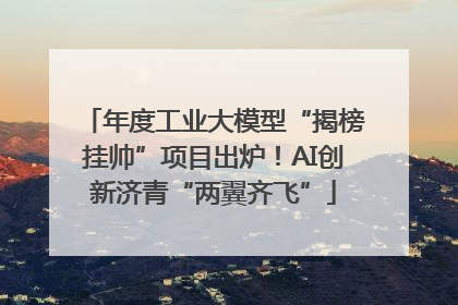 年度工业大模型“揭榜挂帅”项目出炉！AI创新济青“两翼齐飞”