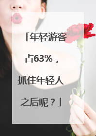 年轻游客占63%，抓住年轻人之后呢？