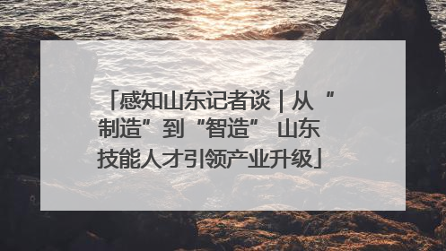 感知山东记者谈｜从“制造”到“智造” 山东技能人才引领产业升级