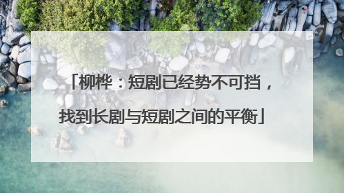 柳桦：短剧已经势不可挡，找到长剧与短剧之间的平衡