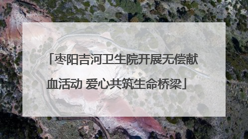 枣阳吉河卫生院开展无偿献血活动 爱心共筑生命桥梁