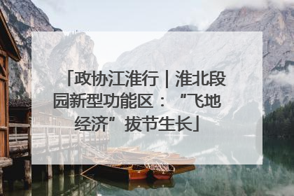 政协江淮行｜淮北段园新型功能区：“飞地经济”拔节生长
