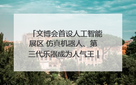 文博会首设人工智能展区 仿真机器人、第三代乐器成为人气王｜文博向“新”