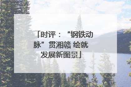 时评：“钢铁动脉”贯湘赣 绘就发展新图景
